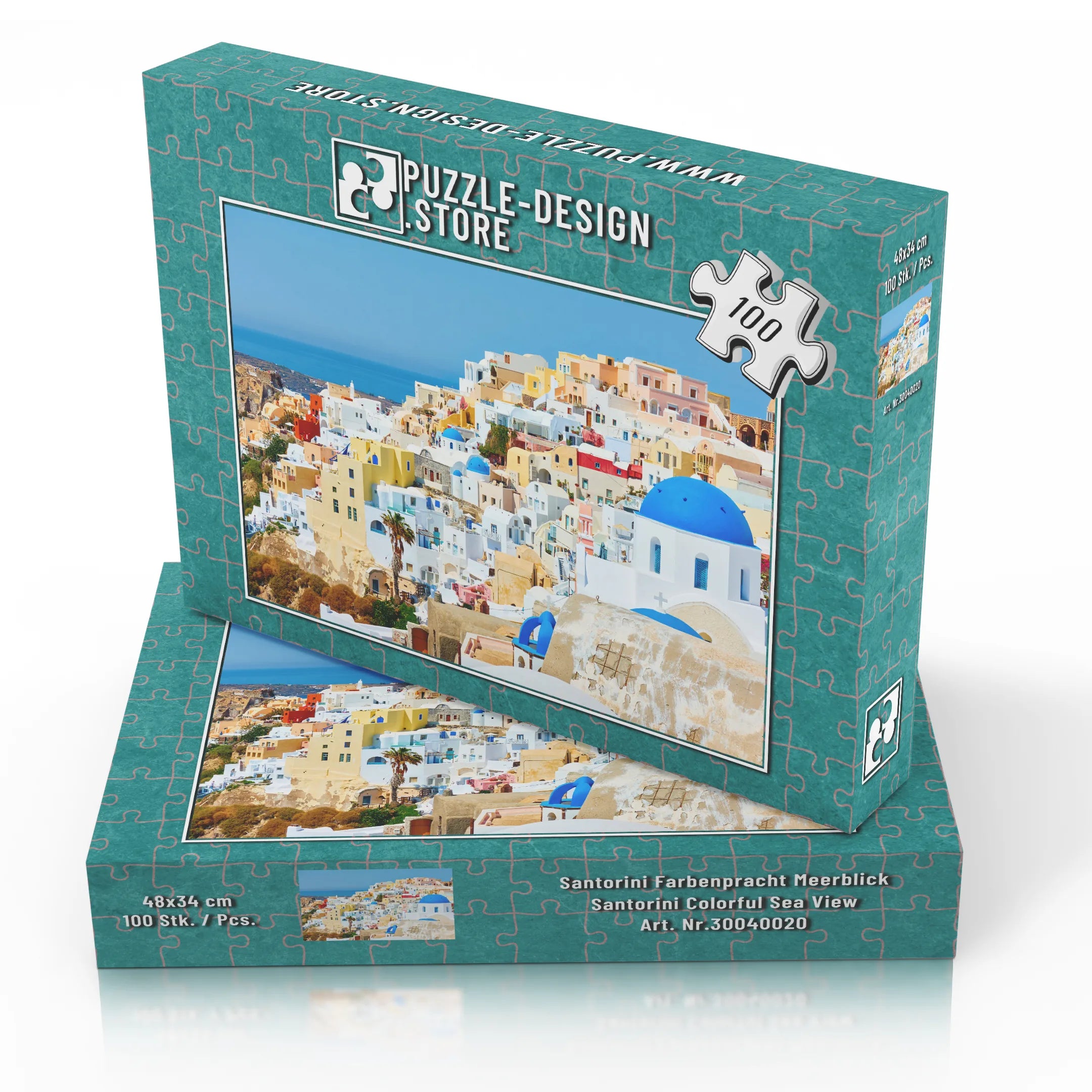 Santorini Farbenpracht Meerblick