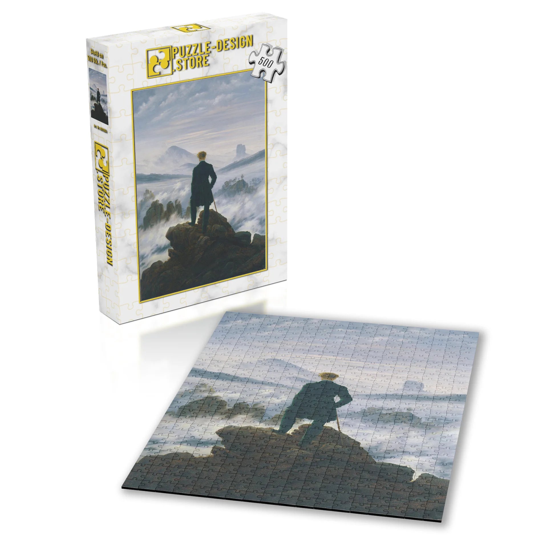 Caspar David Friedrich /  Der Wanderer über dem Nebelmeer