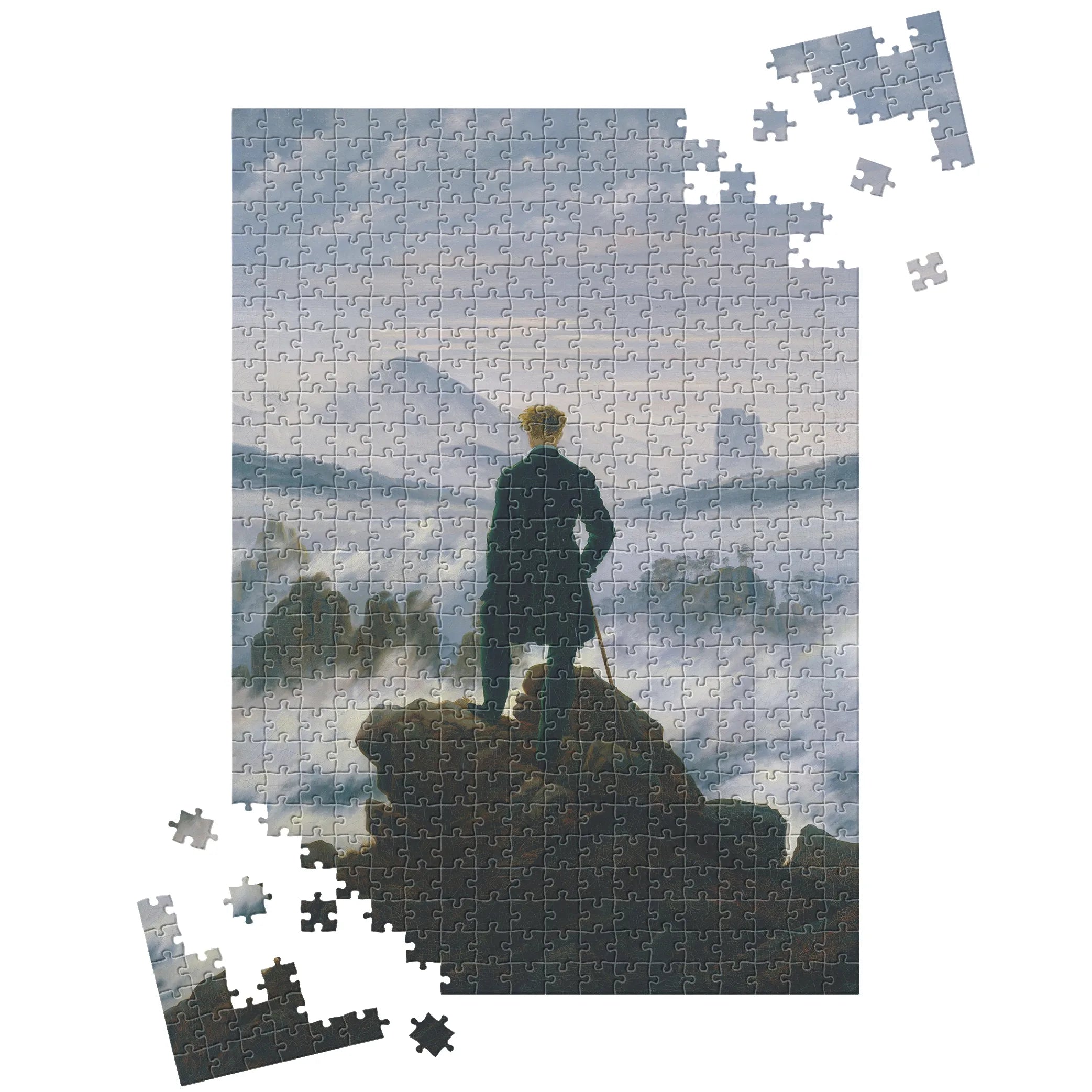 Caspar David Friedrich /  Der Wanderer über dem Nebelmeer