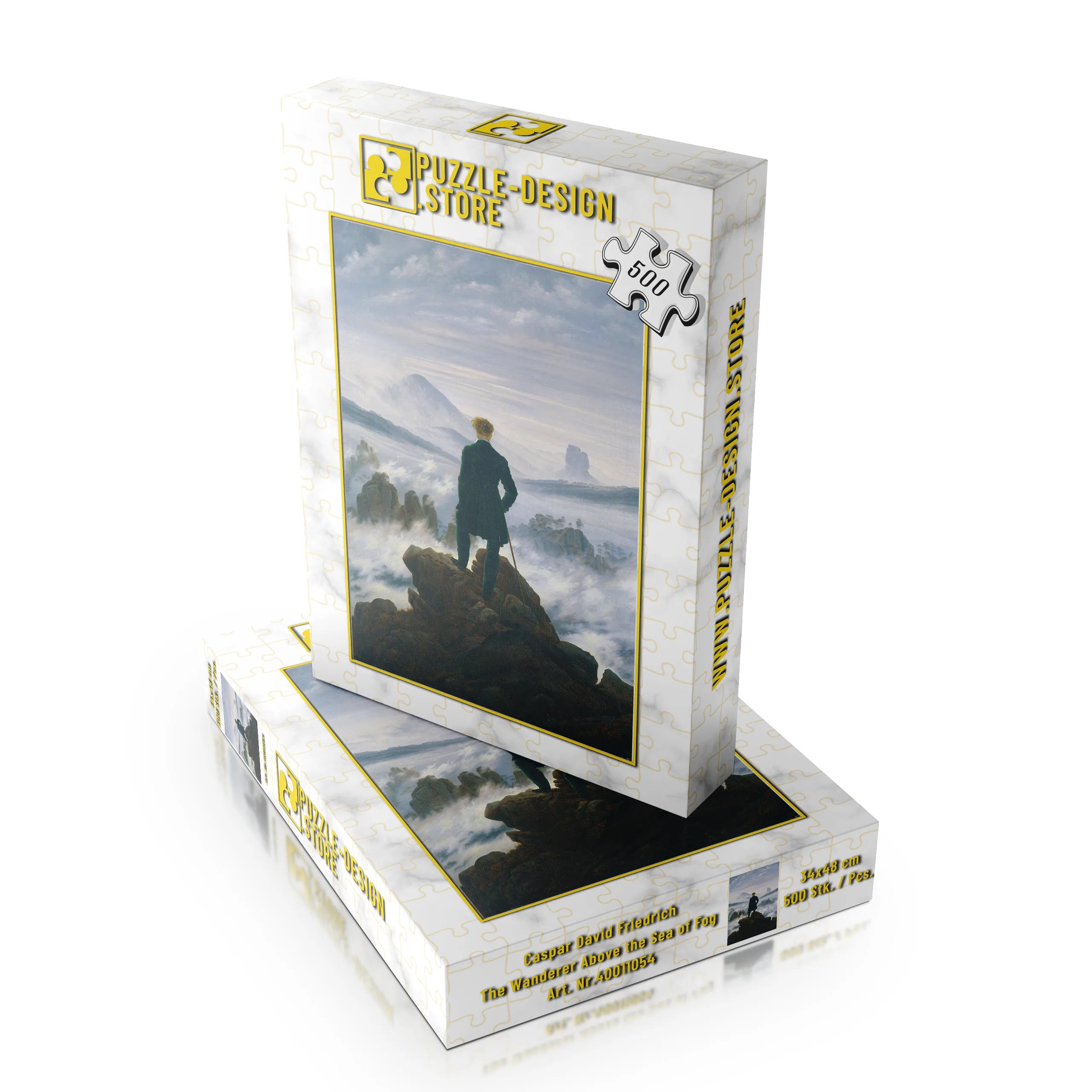 Caspar David Friedrich /  Der Wanderer über dem Nebelmeer