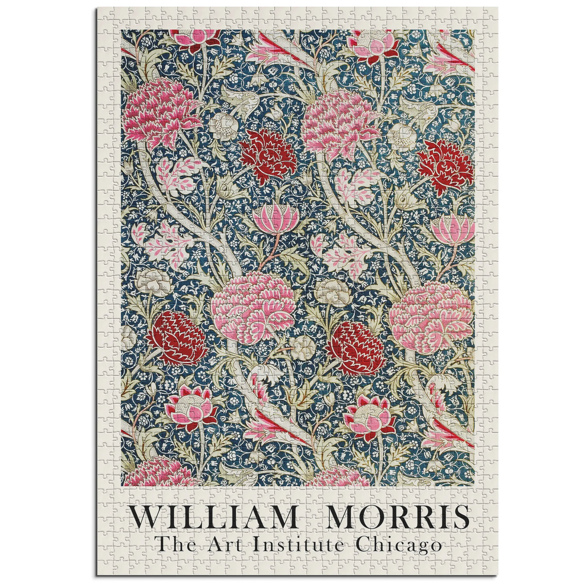 William Morris - Blütengarten in Graphit 001 – 1000 Teile – Ansicht 1