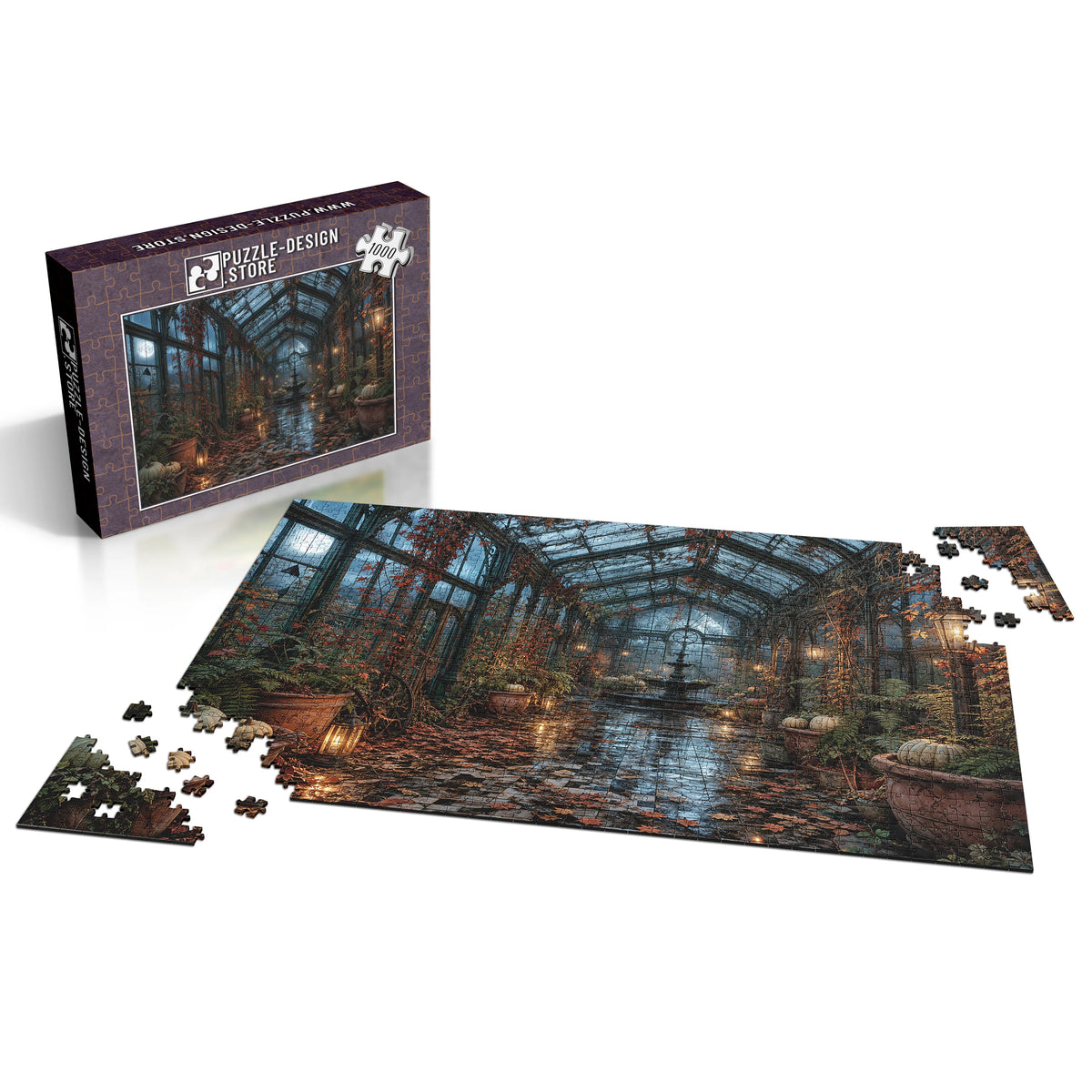 Das verlassene Glashaus – Herbstzauber & Halloween – 1000 Teile, Ansicht 4