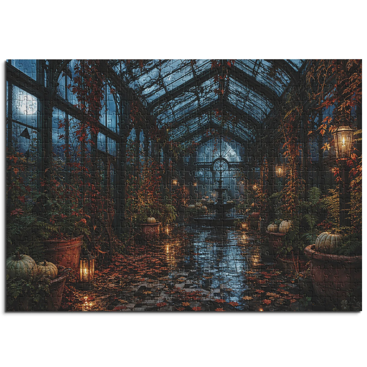 Das verlassene Glashaus – Herbstzauber & Halloween – 500 Teile, Ansicht 1