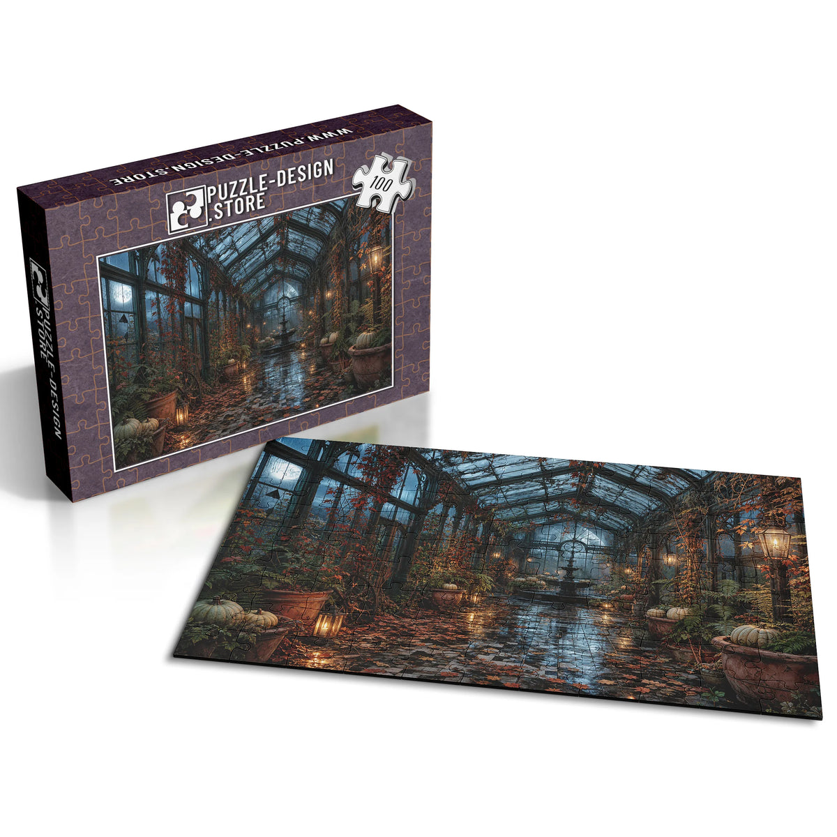 Das verlassene Glashaus – Herbstzauber & Halloween – 100 Teile, Ansicht 2