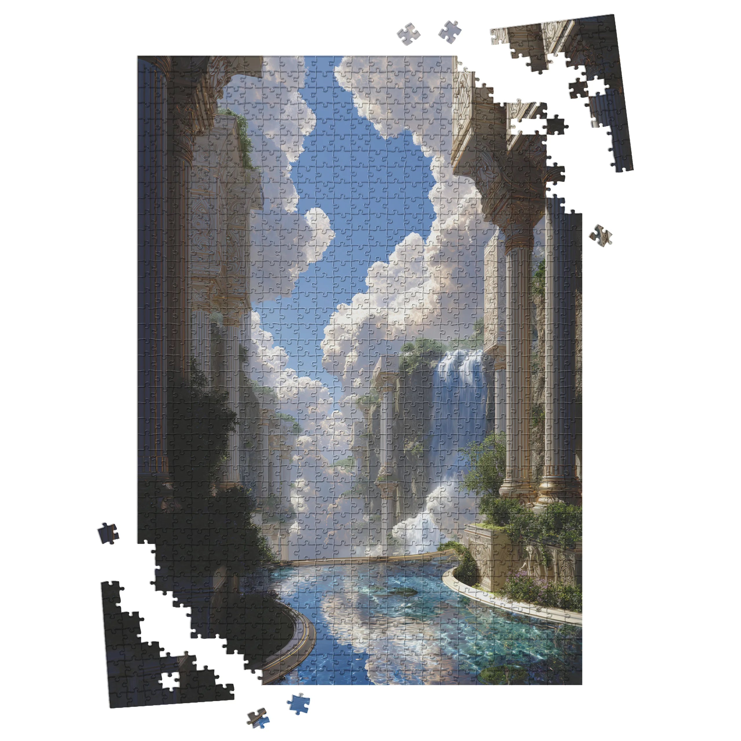 Himmlische Wasserterrassen