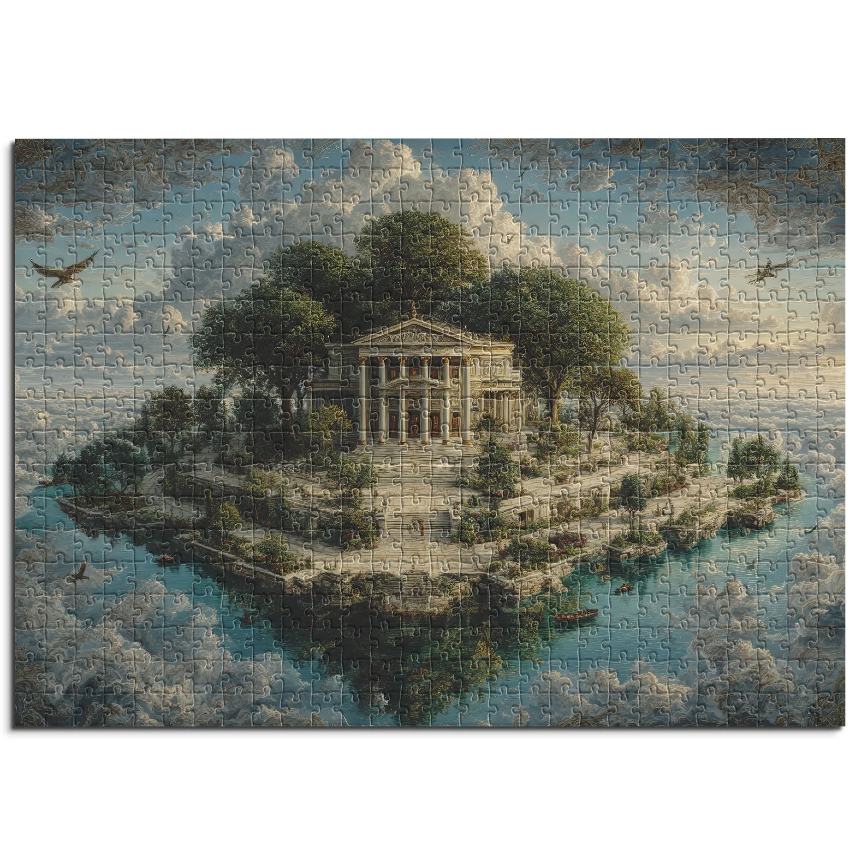 Temple sur l'île des Nuages