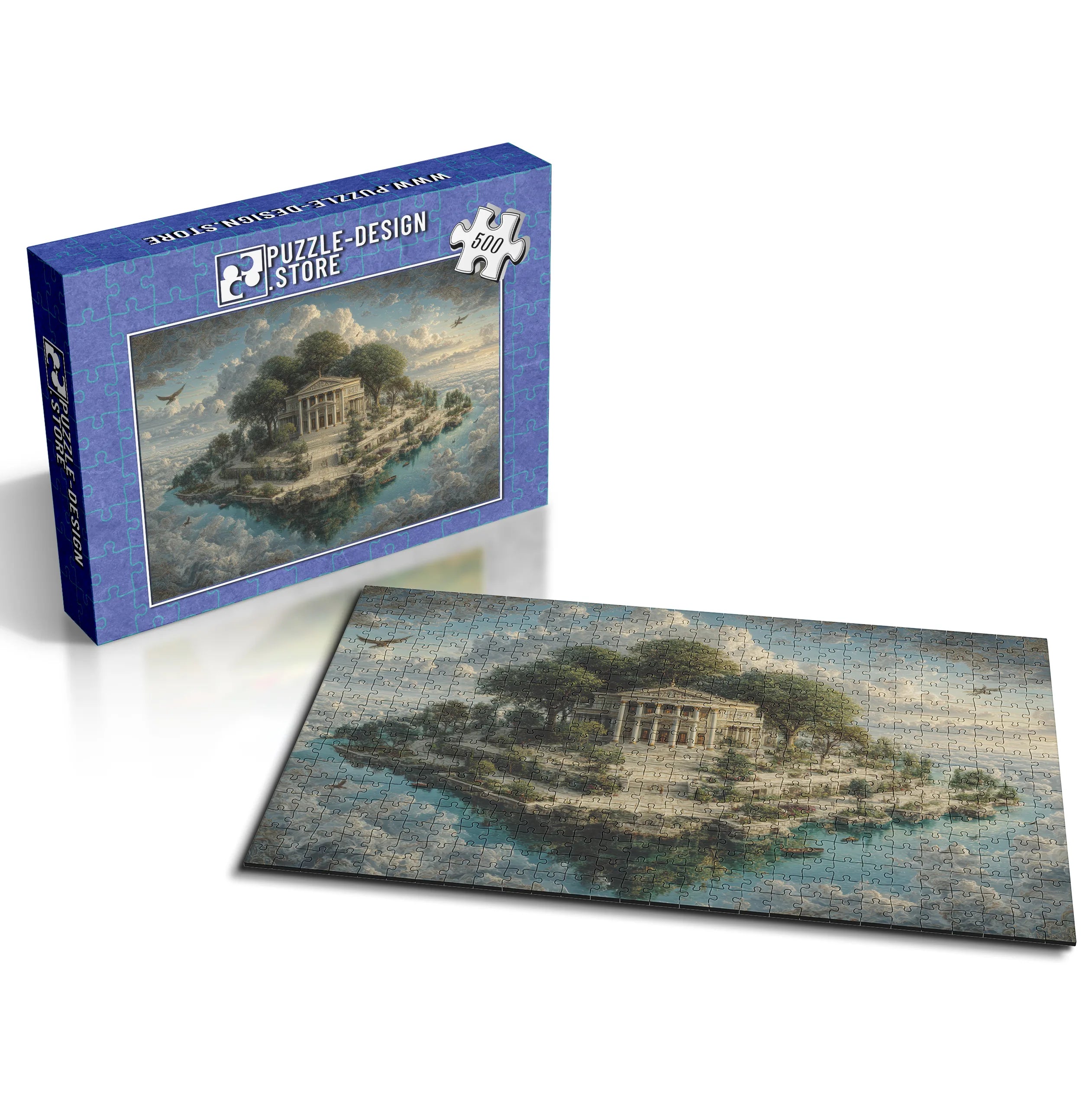 Temple sur l'île des Nuages