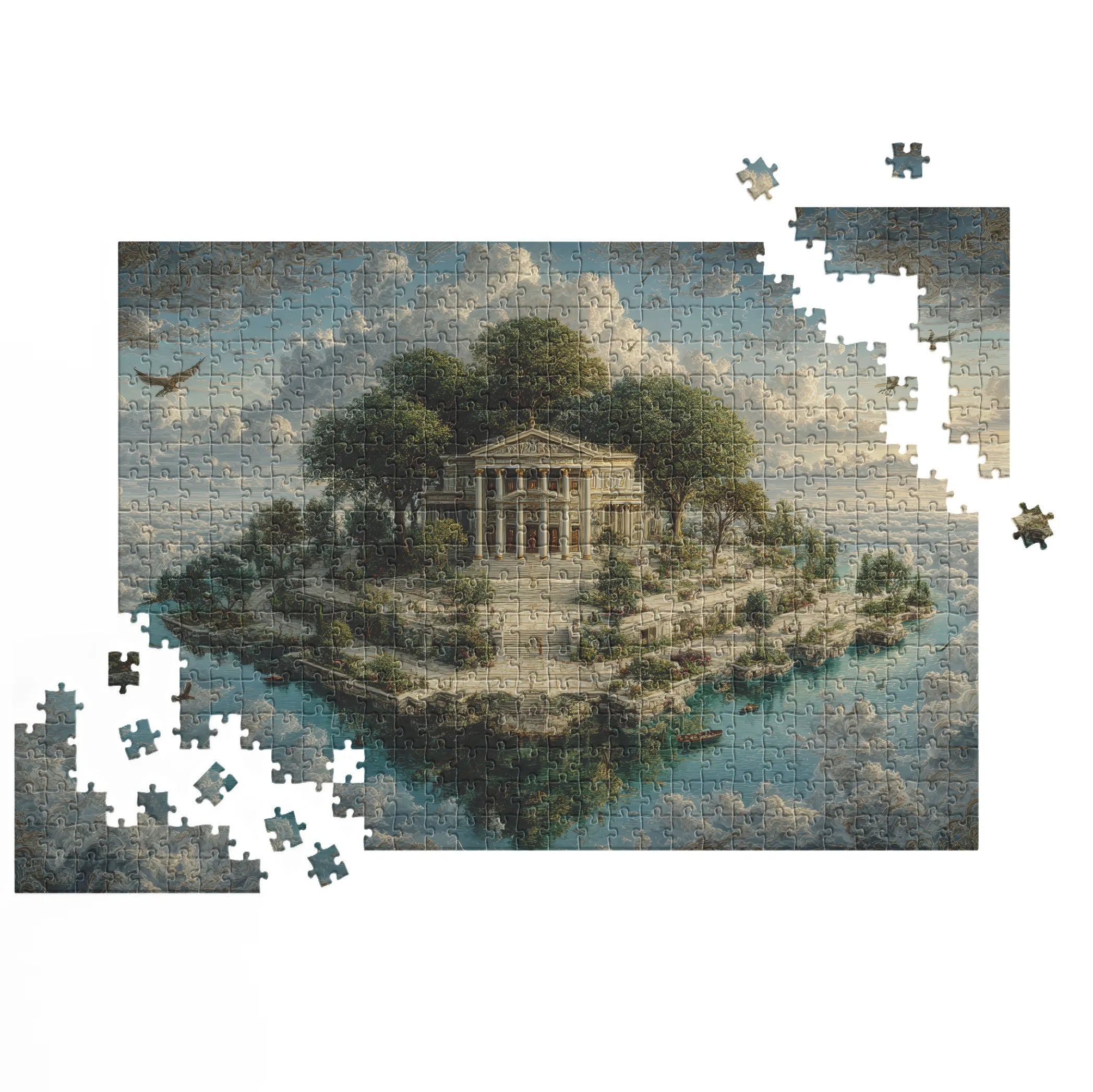 Temple sur l'île des Nuages