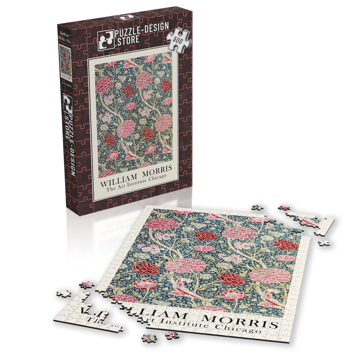 William Morris - Blütengarten in Graphit 001 – 500 Teile – Ansicht 4