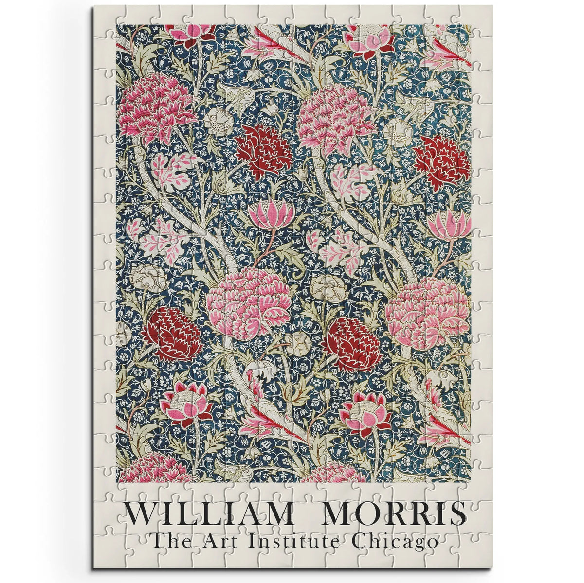William Morris - Blütengarten in Graphit 001 – 200 Teile – Ansicht 1