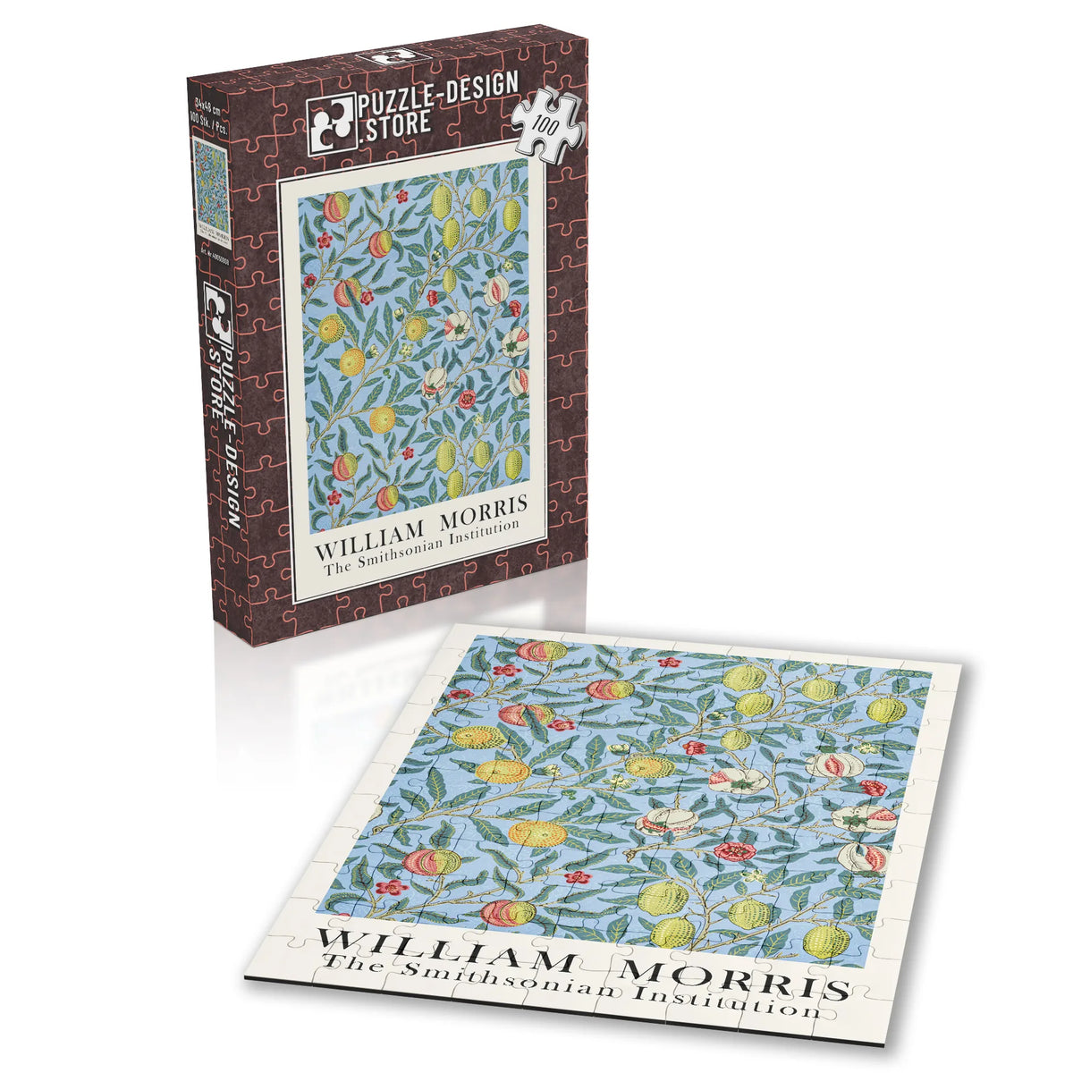 William Morris - Rankenornament in Graphit 002 – 100 Teile – Ansicht 2