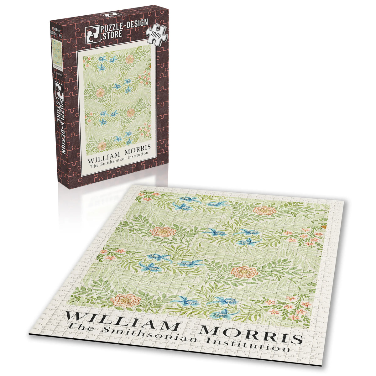 William Morris - TextilblÃ¼ten in Gold 003 – 1000 Teile – Ansicht 2