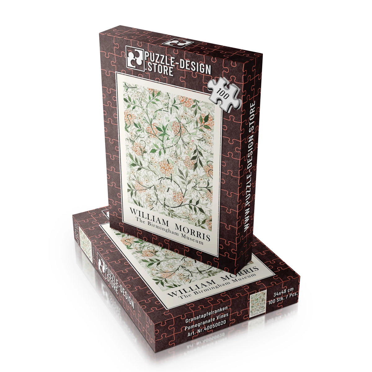 William Morris - BlÃ¼tenranken in Elfenbein 005 – 100 Teile – Ansicht 4