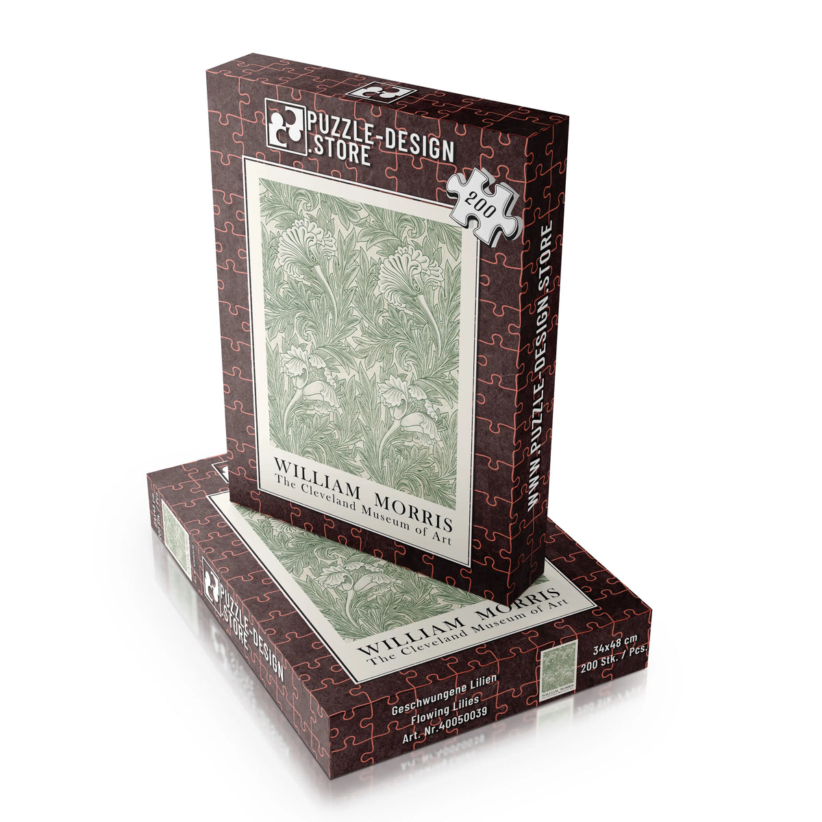 William Morris - Rankenornament in Elfenbein – 200 Teile – Ansicht 4