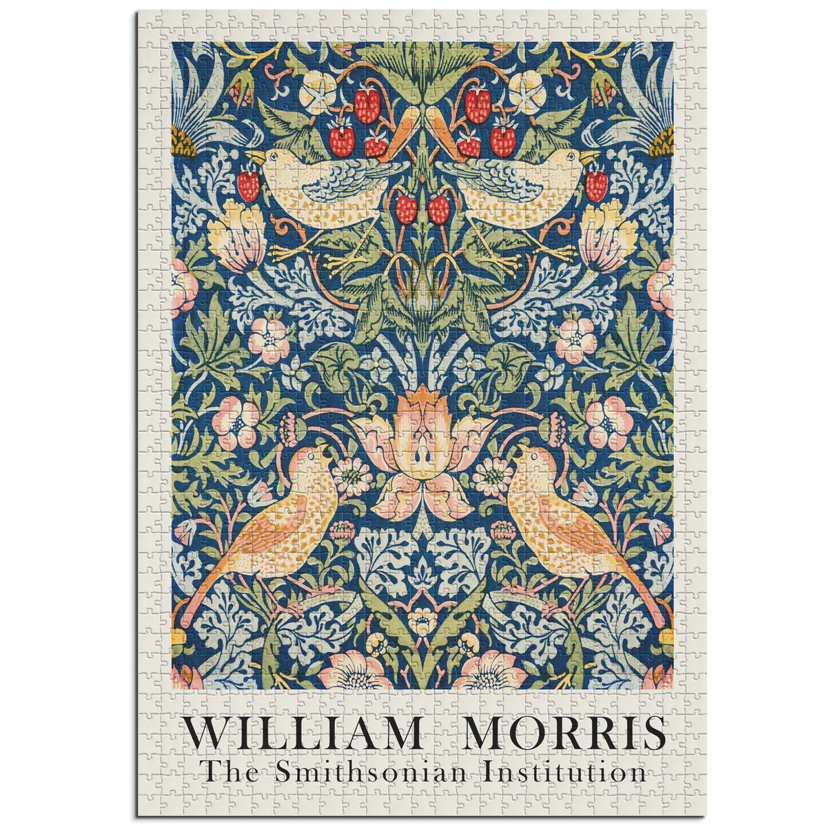 William Morris - Textilblüten in Graphit – 1000 Teile – Ansicht 1