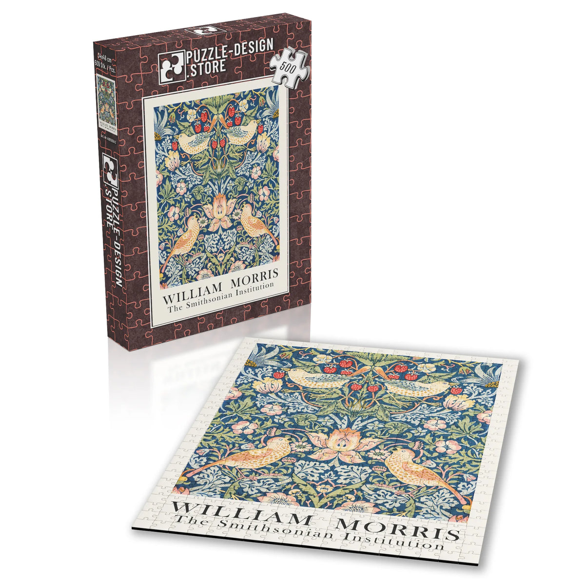 William Morris - Textilblüten in Graphit – 500 Teile – Ansicht 2