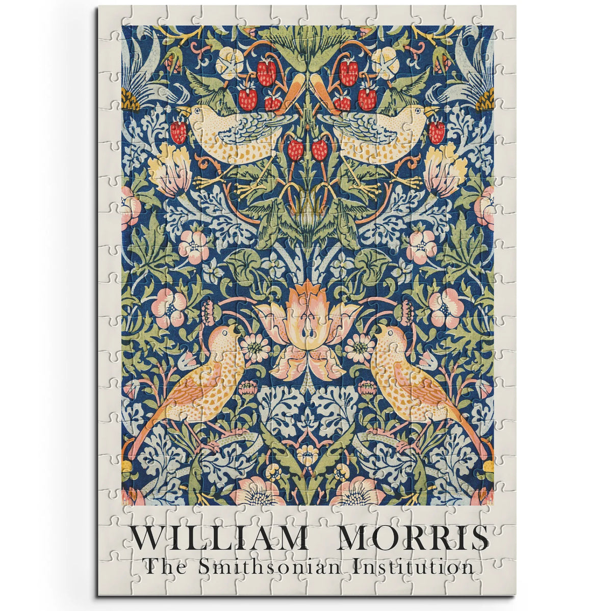 William Morris - Textilblüten in Graphit – 200 Teile – Ansicht 1