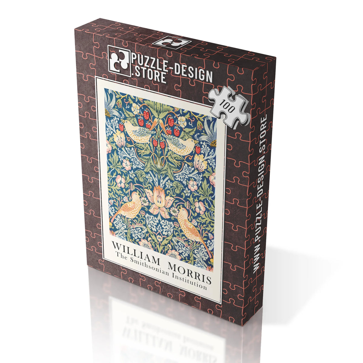 William Morris - Textilblüten in Graphit – 100 Teile – Ansicht 3