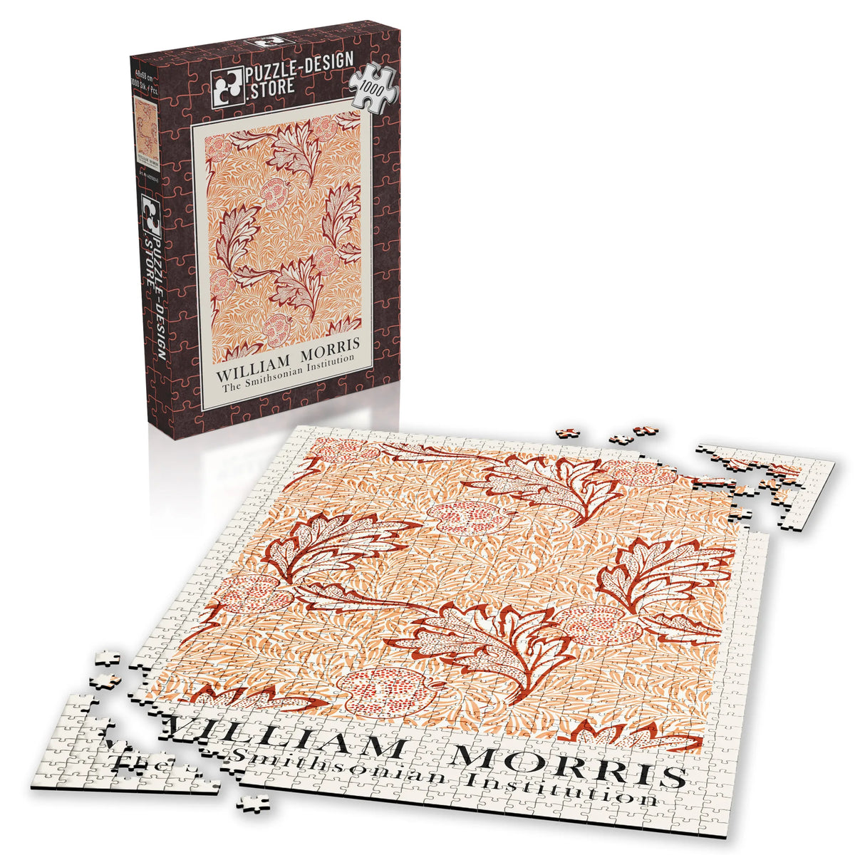 William Morris - Laubwerk in Orange – 1000 Teile – Ansicht 4