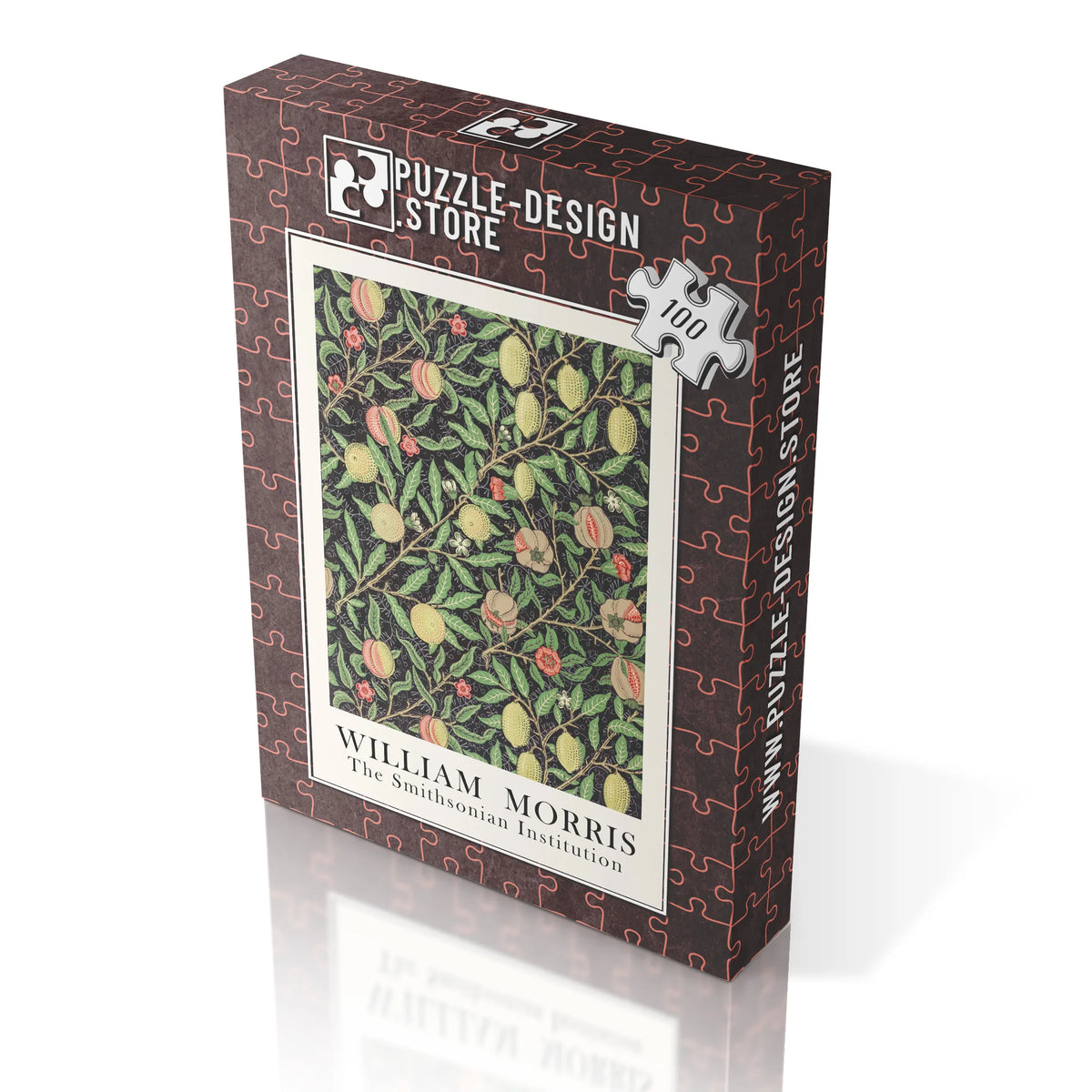 William Morris - Floralgewebe in Gold – 100 Teile – Ansicht 3