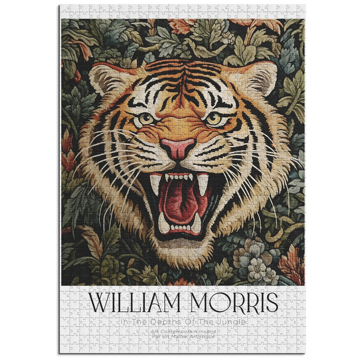 William Morris - Blütengarten in Orange – 1000 Teile – Ansicht 1