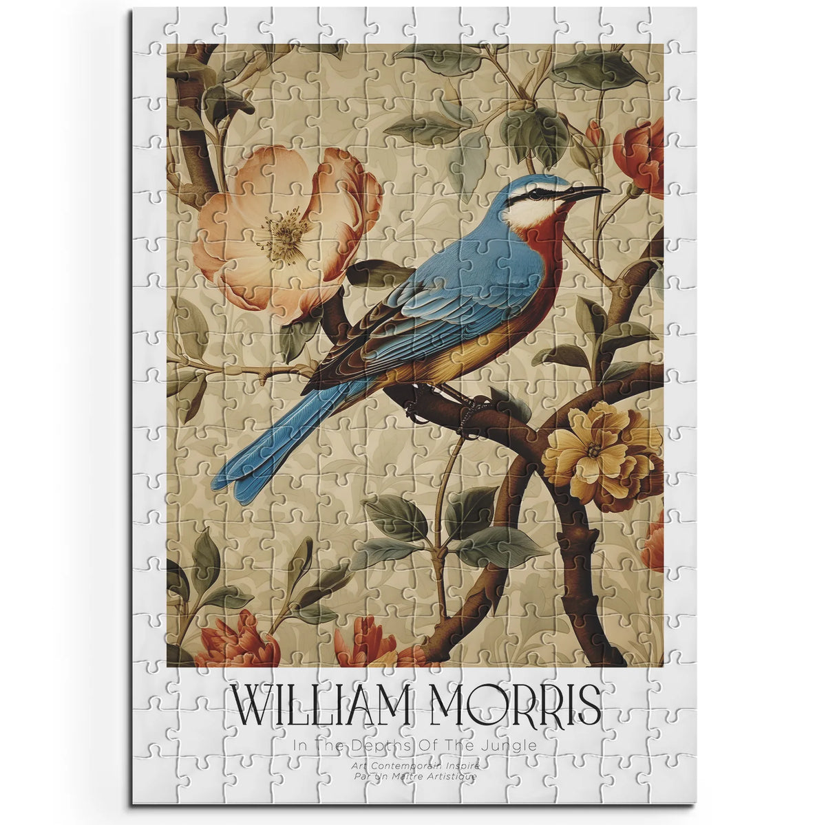 William Morris - Textilblüten in Orange – 200 Teile – Ansicht 1