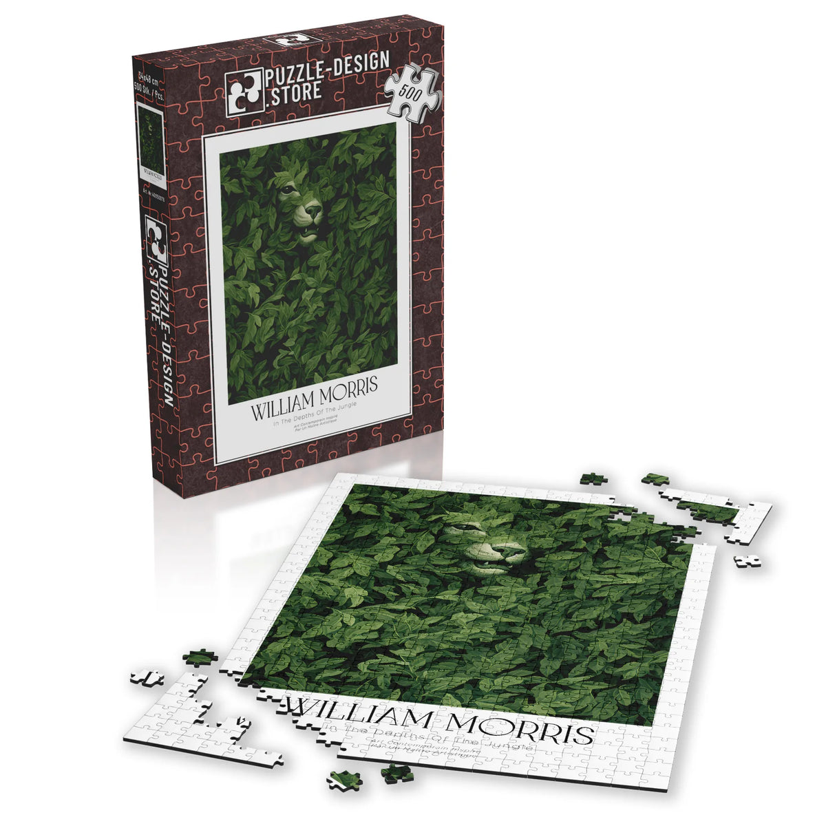 William Morris - Laubwerk in Grün – 500 Teile – Ansicht 4