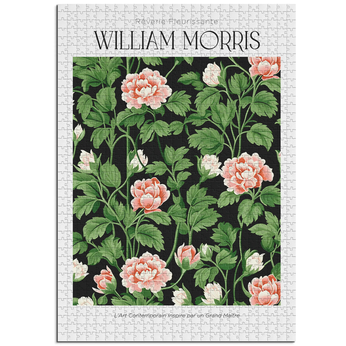 William Morris - Rosa Rosen im grünen Laub – 1000 Teile – Ansicht 1