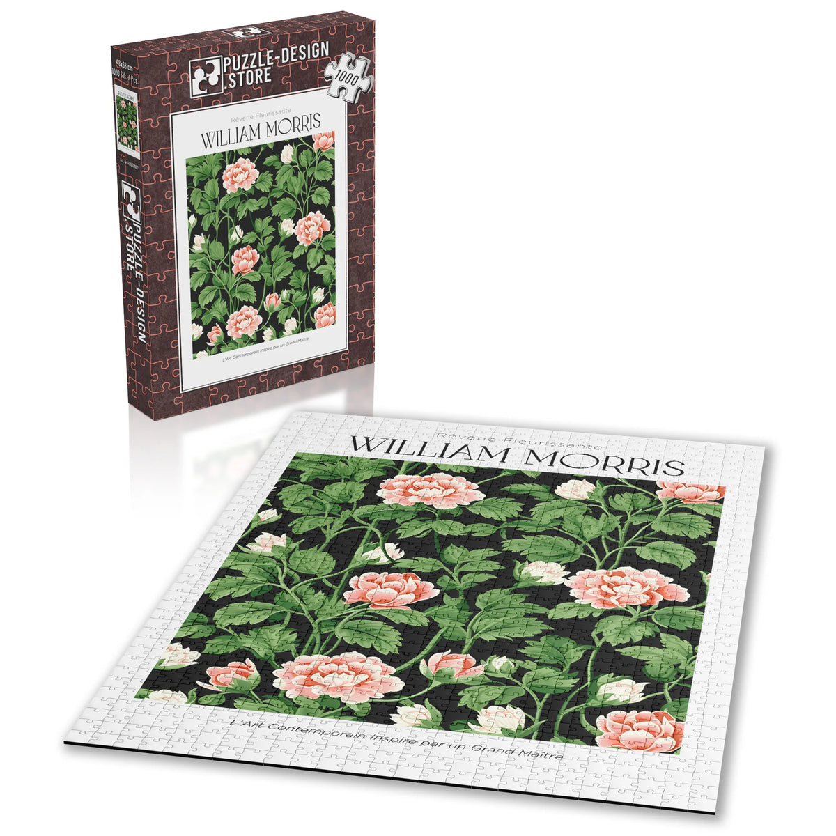 William Morris - Rosa Rosen im grünen Laub – 1000 Teile – Ansicht 2