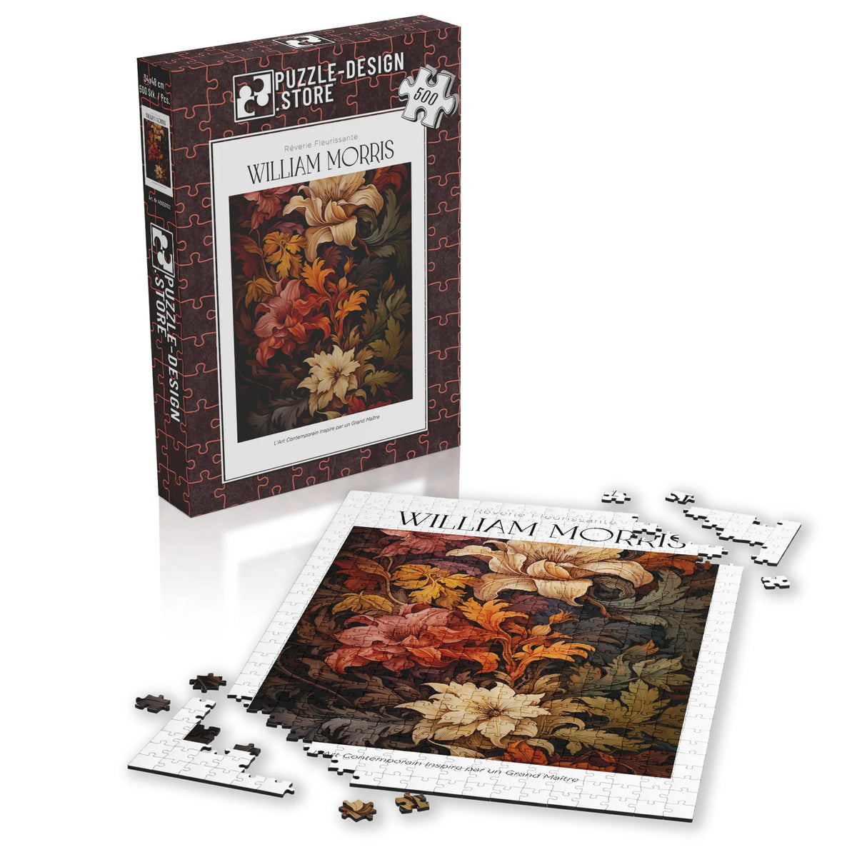 William Morris - Herbstliches Blütenmeer – 500 Teile – Ansicht 4