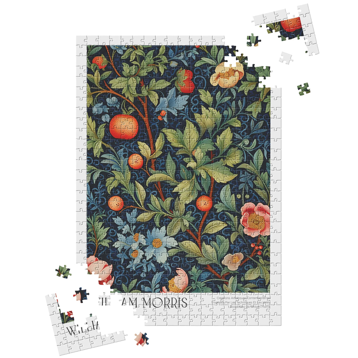 William Morris - Früchte und blaue Blüten im Nachtgarten – 500 Teile – Ansicht 3