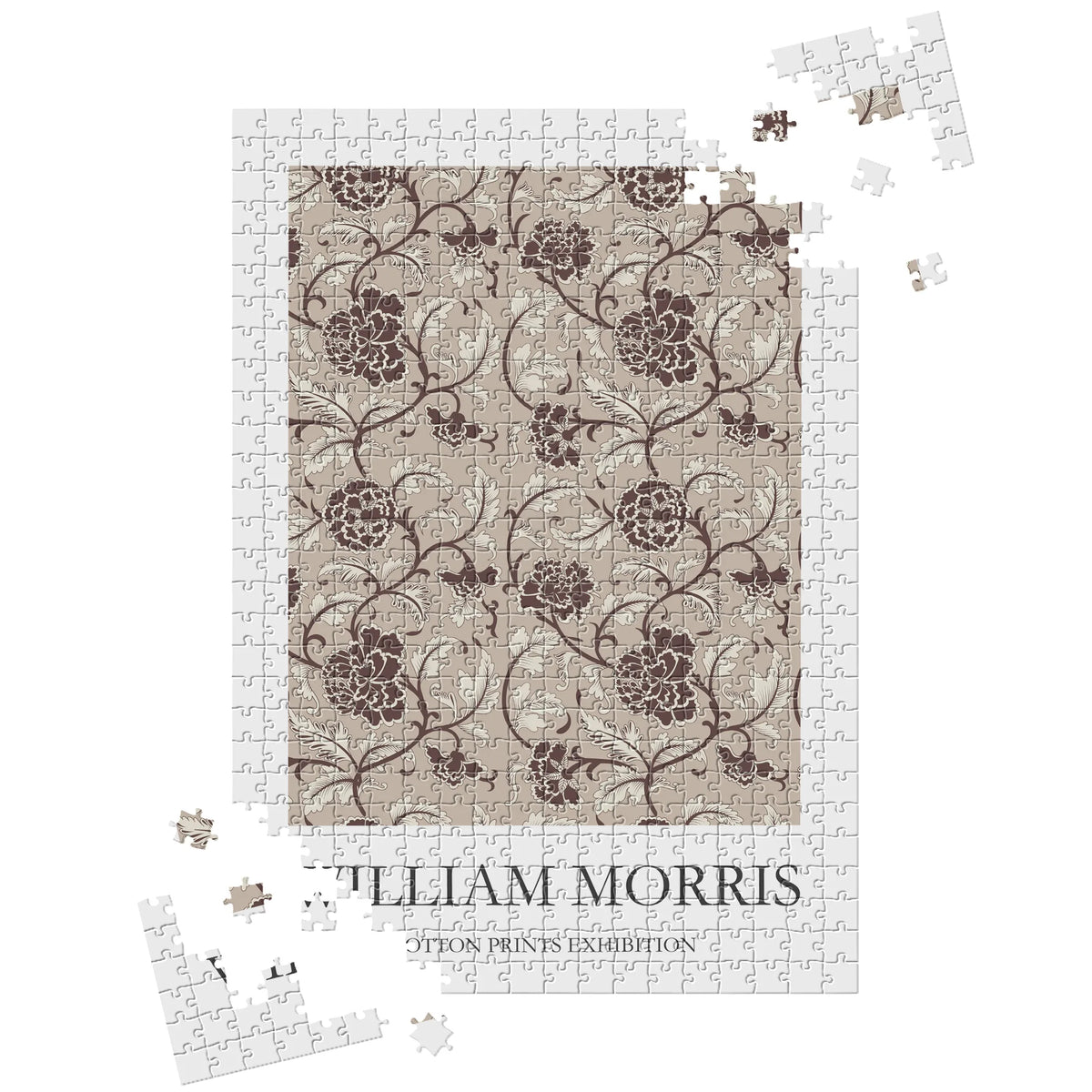William Morris - Zartes Ornament in Taupe – 500 Teile – Ansicht 3