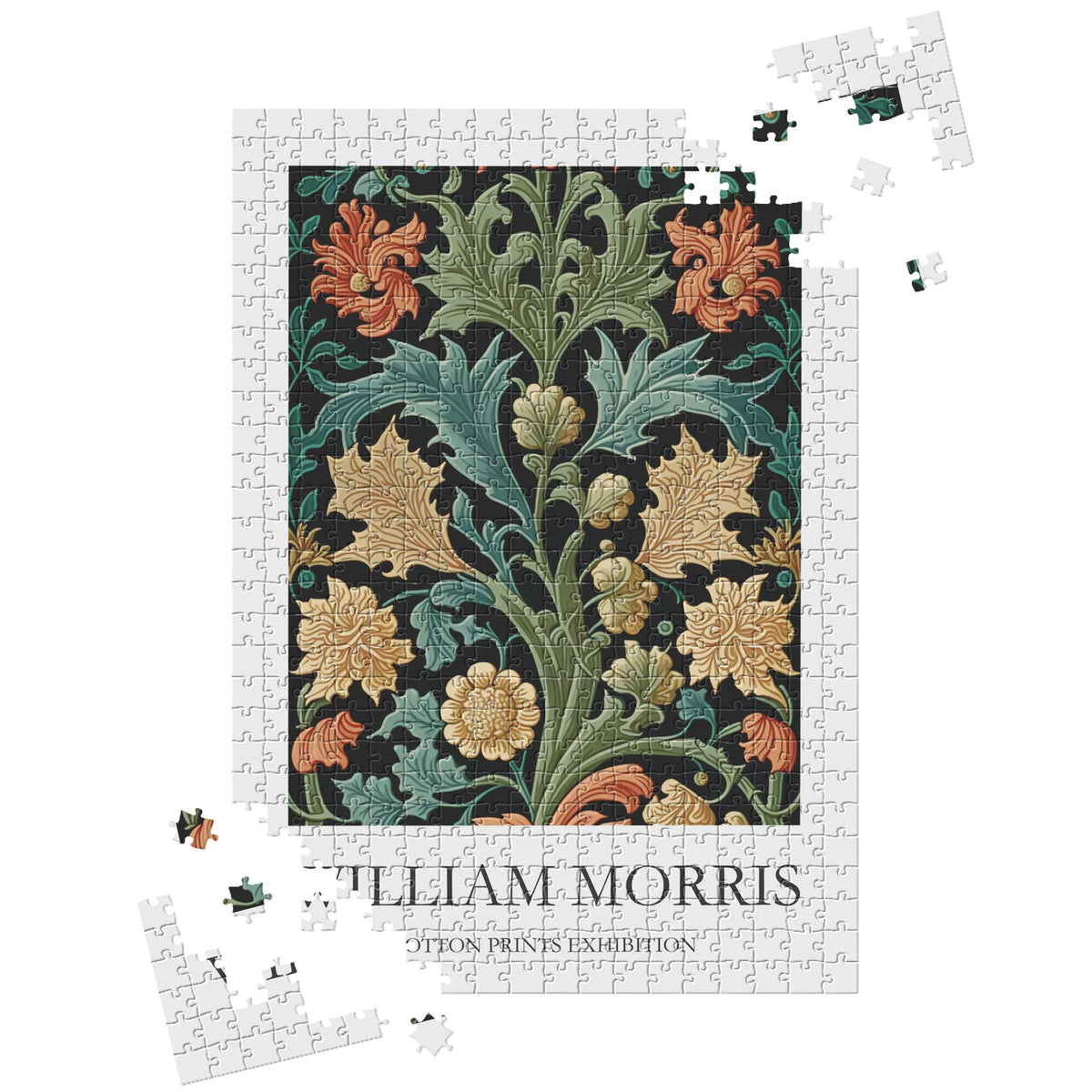 William Morris - Akanthusblätter mit orangefarbenen Blüten – 500 Teile – Ansicht 3
