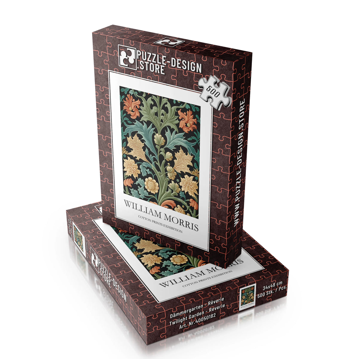 William Morris - Akanthusblätter mit orangefarbenen Blüten – 500 Teile – Ansicht 6