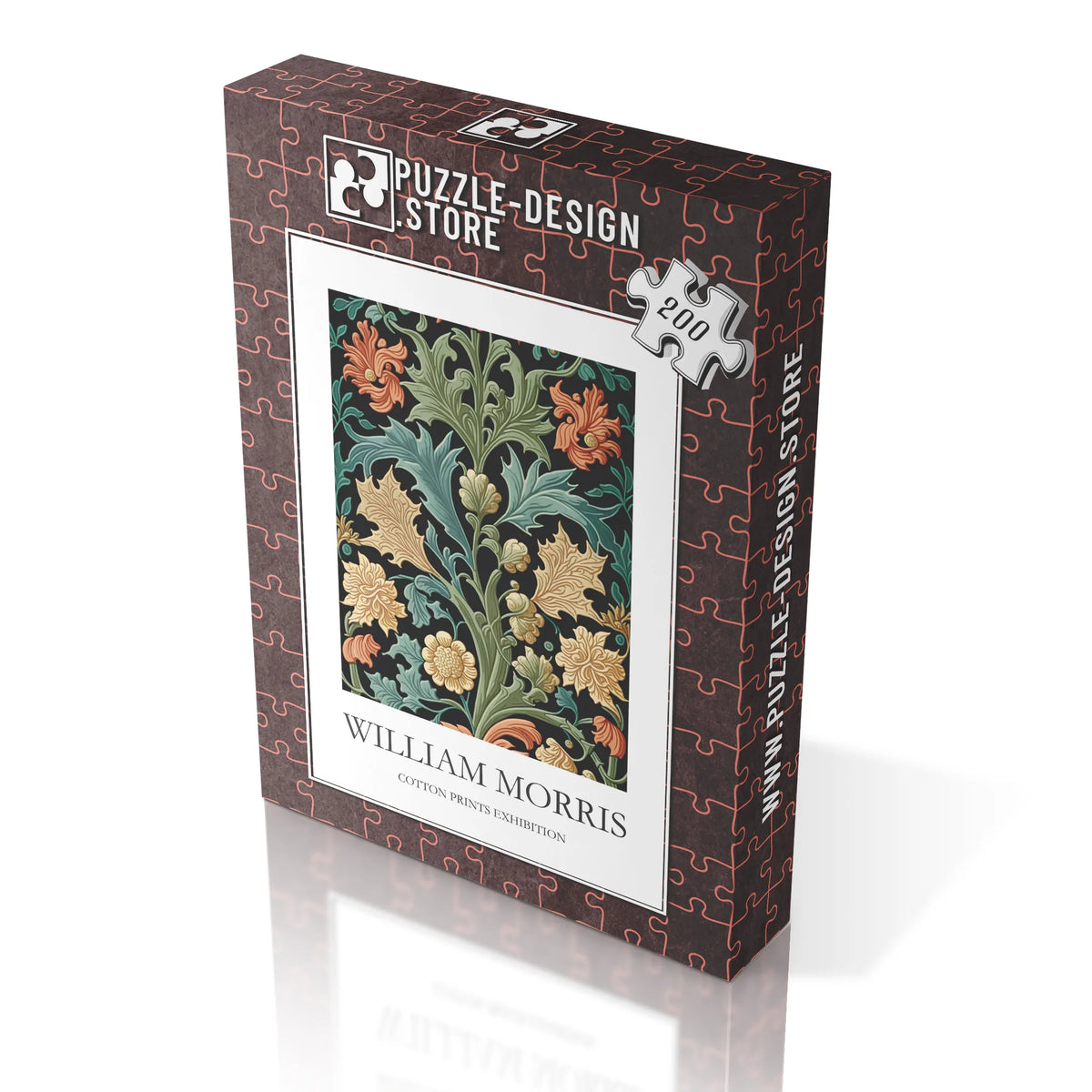 William Morris - Akanthusblätter mit orangefarbenen Blüten – 200 Teile – Ansicht 3