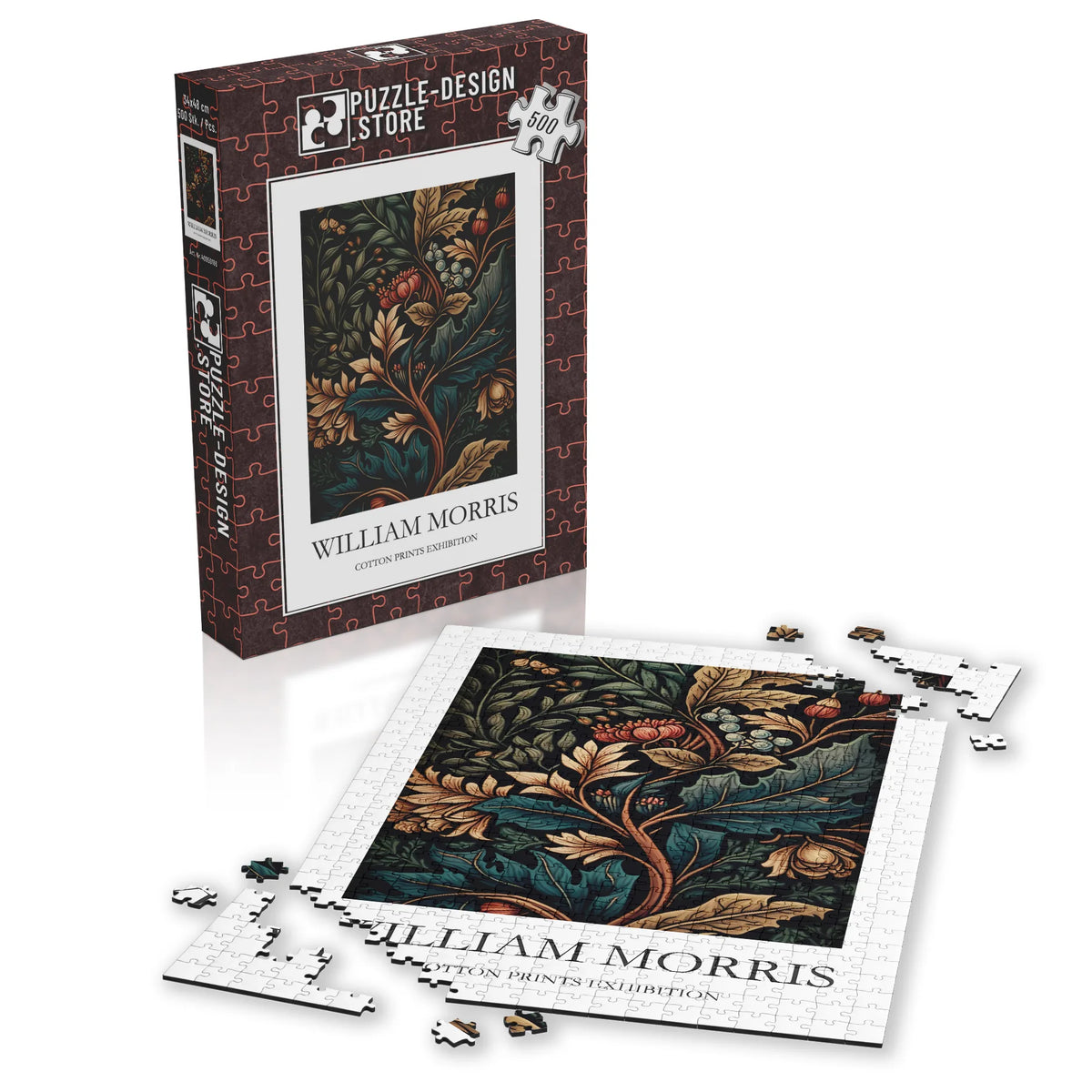 William Morris - Herbstliche Blätter und Blüten – 500 Teile – Ansicht 4