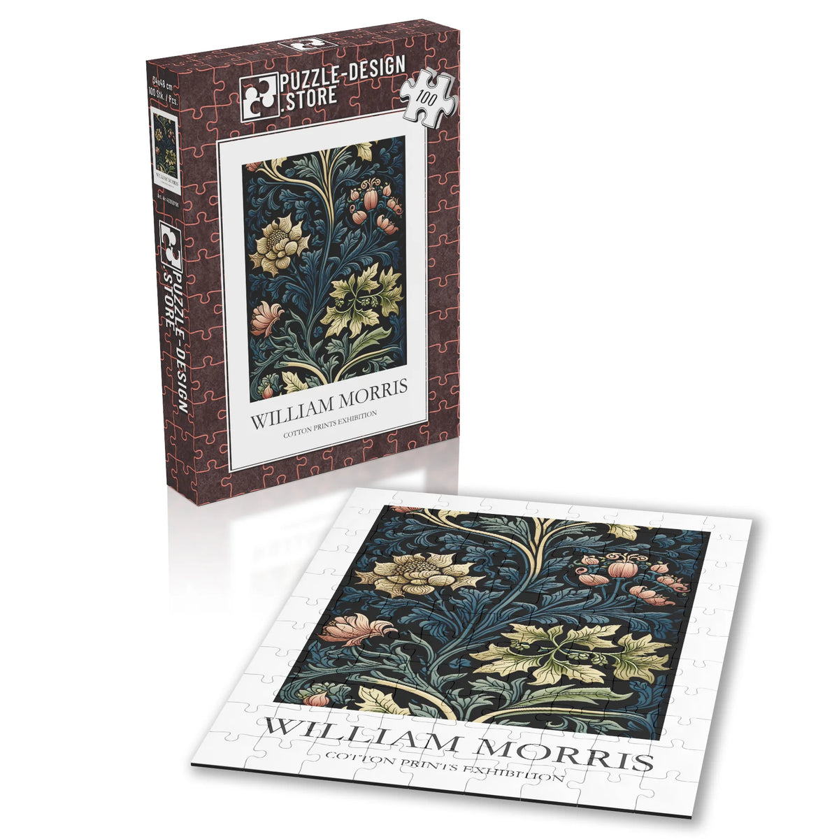William Morris - Blütenzweige im Nachtgarten – 100 Teile – Ansicht 2