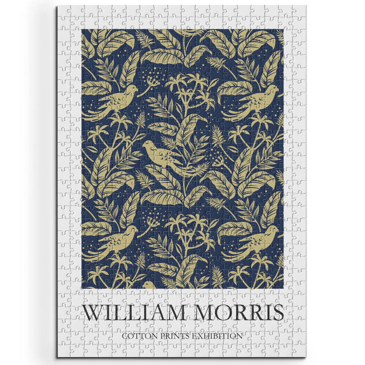 William Morris - Filigrane Zweige in Gold auf Blau – 500 Teile – Ansicht 1