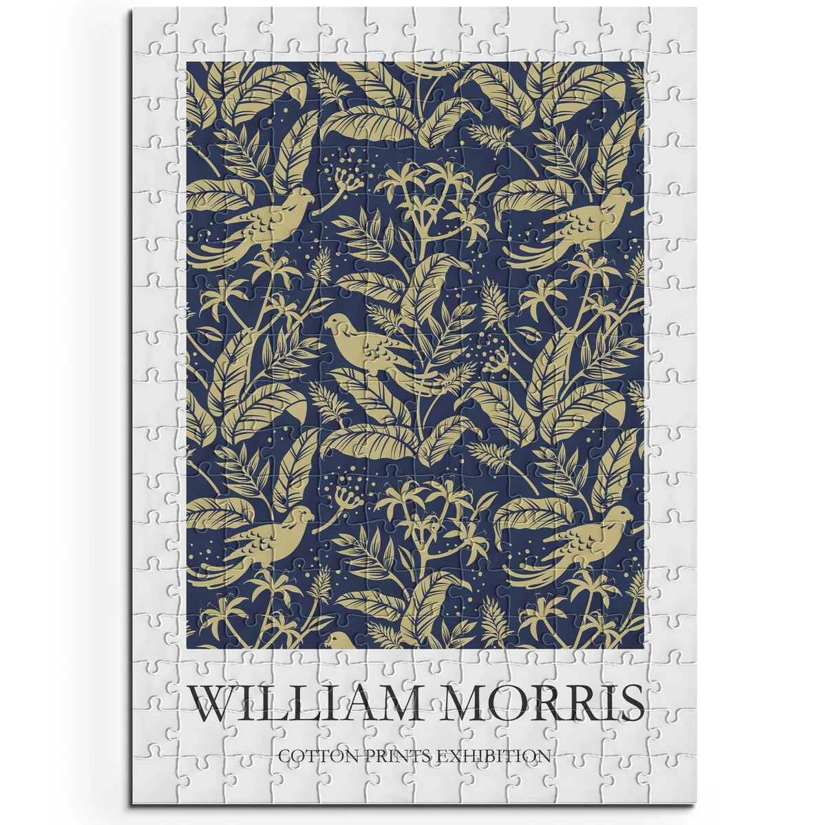 William Morris - Filigrane Zweige in Gold auf Blau – 200 Teile – Ansicht 1