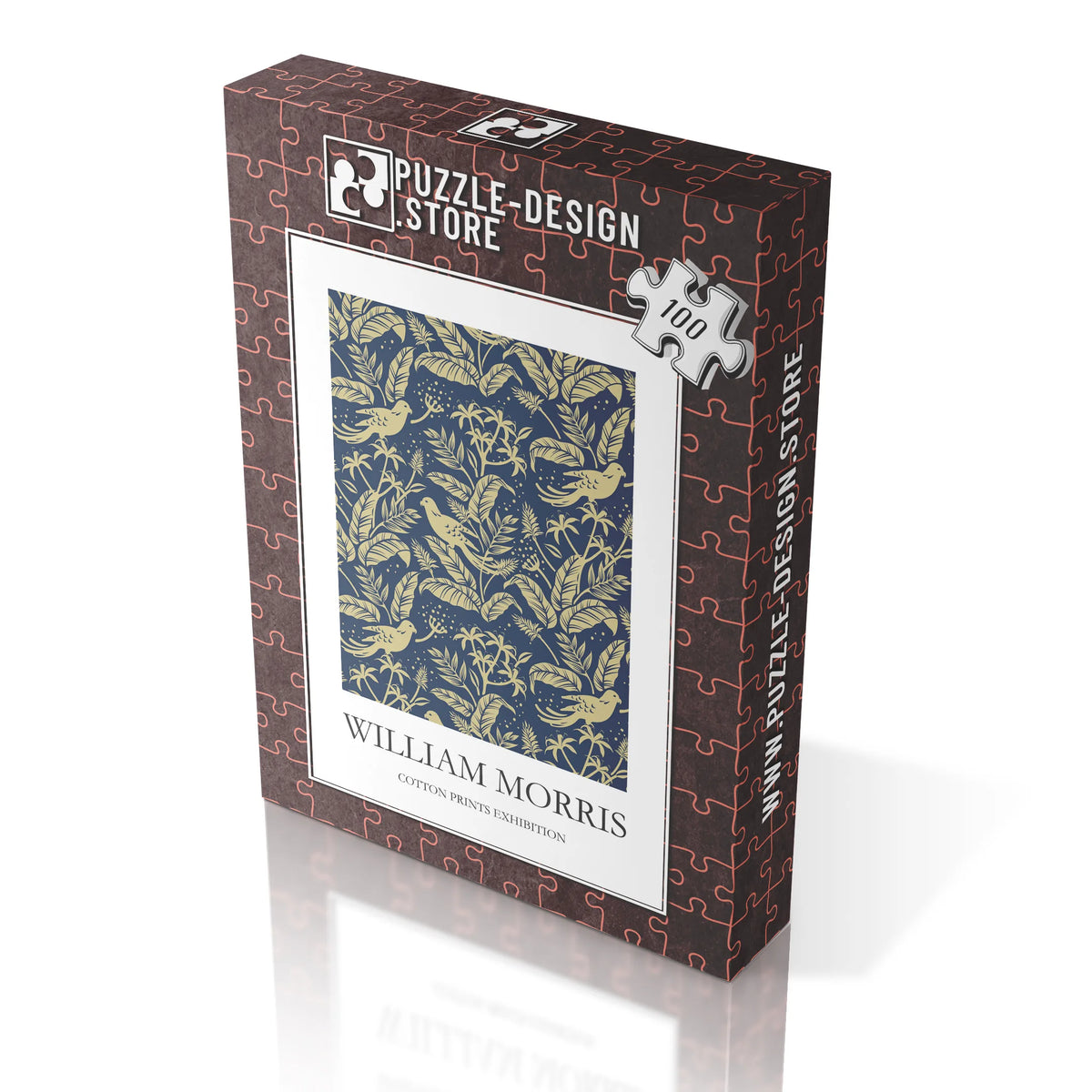 William Morris - Filigrane Zweige in Gold auf Blau – 100 Teile – Ansicht 3