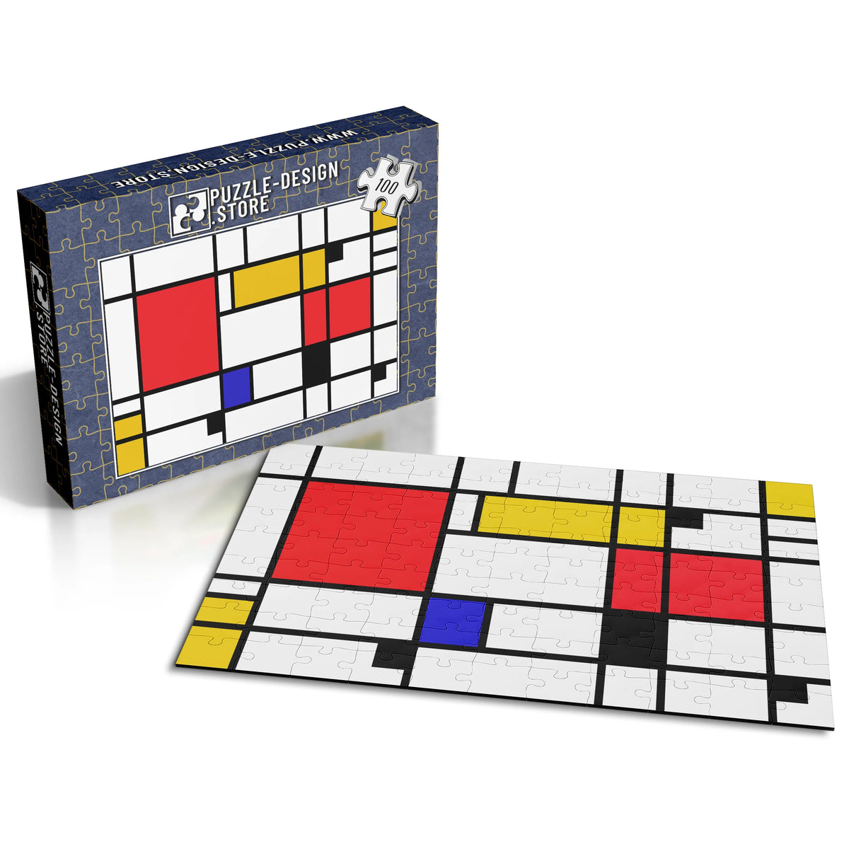 Primärfarben im Raster – Bauhaus – 100 Teile, Ansicht 2