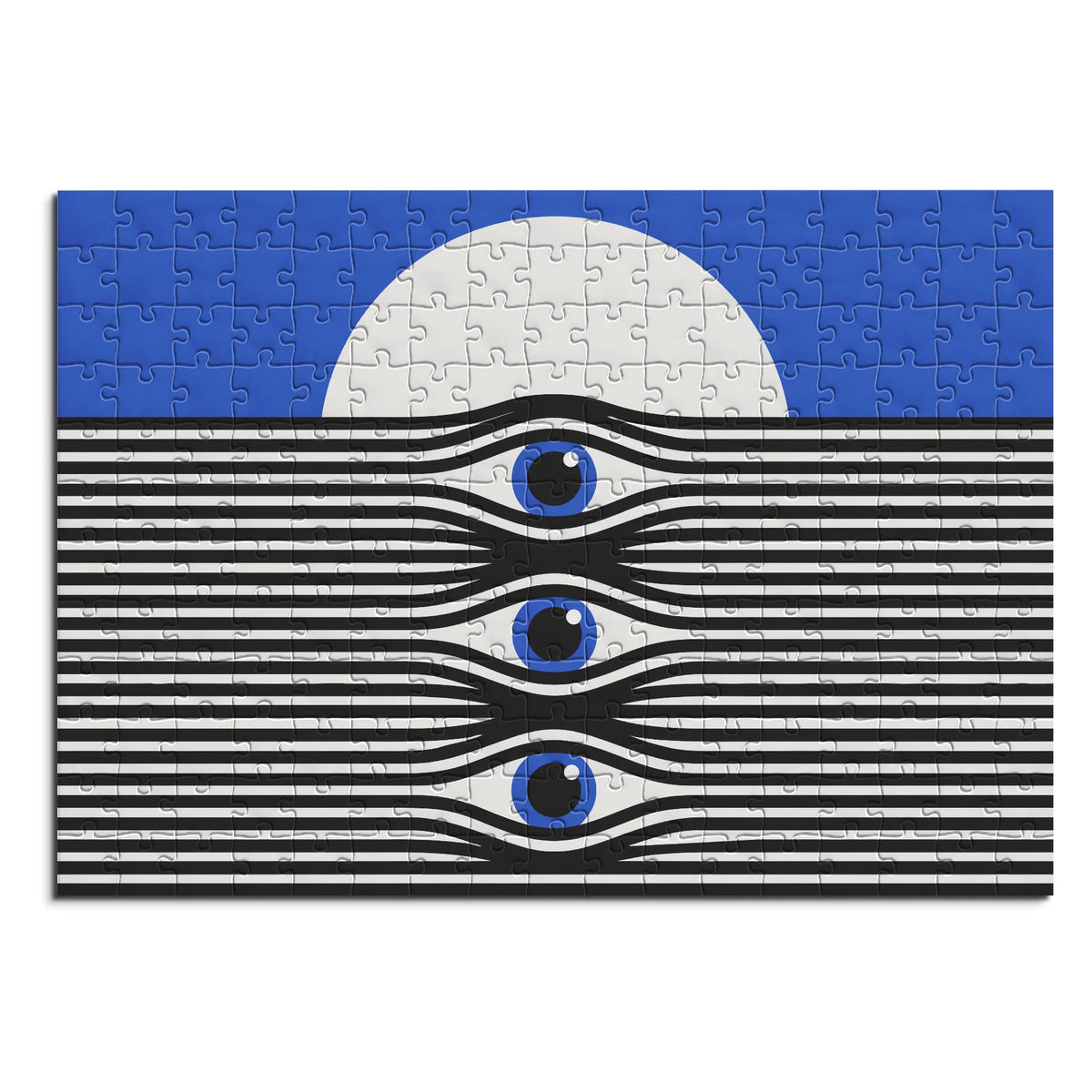 Drei Augen im Linienmeer – Bauhaus – 200 Teile, Ansicht 1