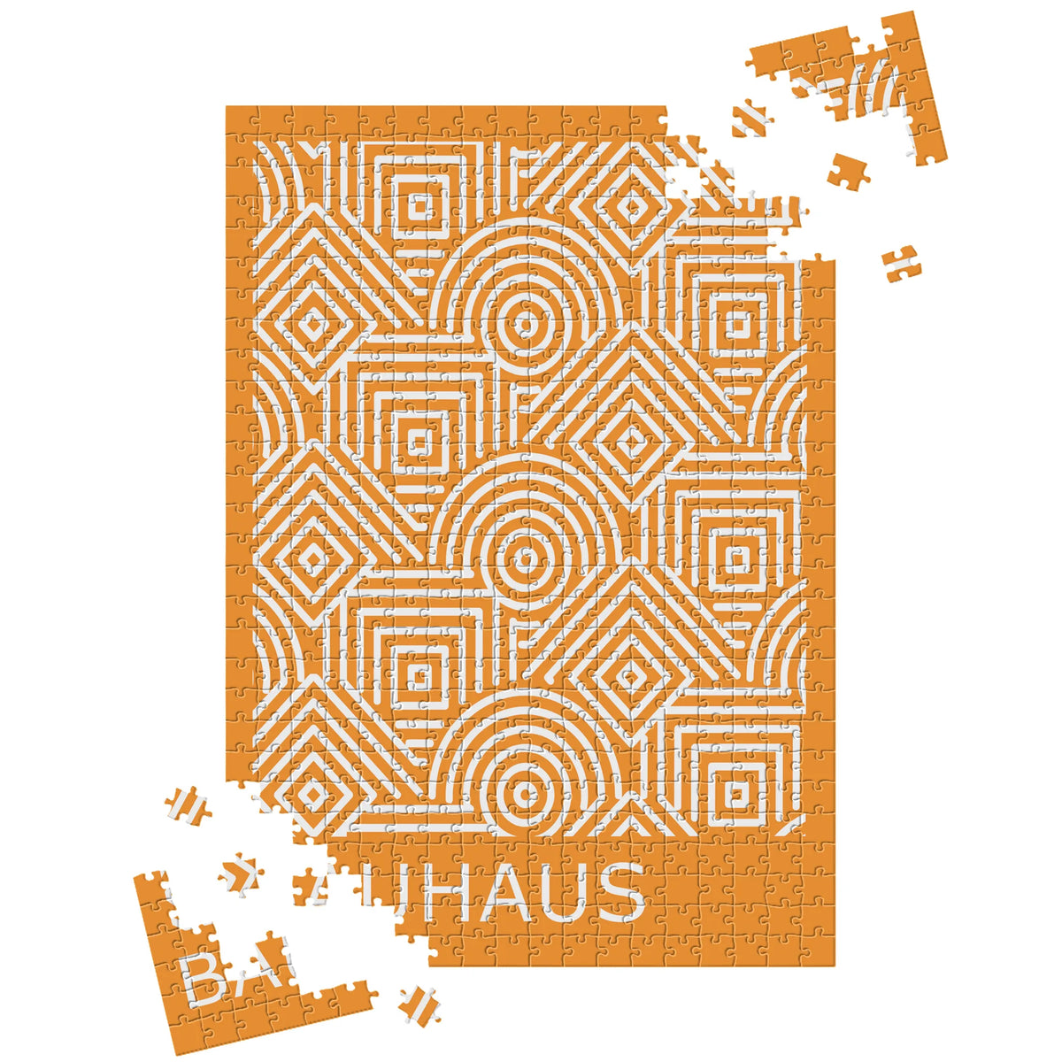 Orange Geometrie – Bauhaus – 500 Teile, Ansicht 3